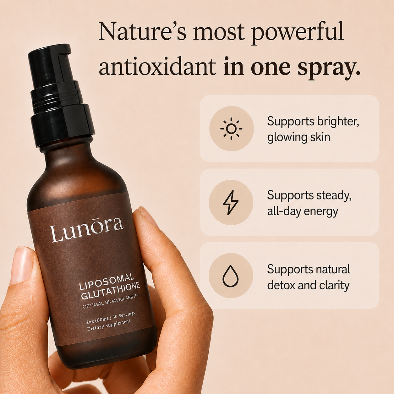 Lunōra Liposomal Glutathione Spray